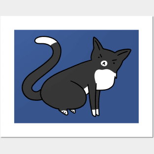 Angry Tuxedo Kitty Posters and Art